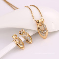 61960-Xuping Moda Mulher Jewlery Set com Banhado a Ouro 18K